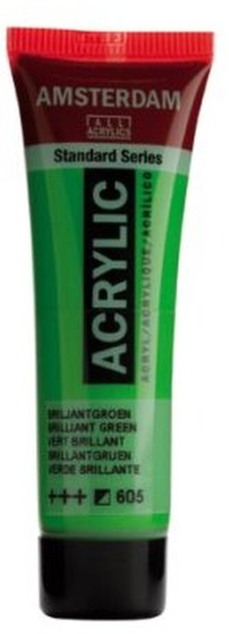 Farba akrylowa nr 605 brilliant green 20ml, Amsterdam