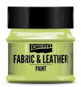 Farba do tkanin i skór 50ml limonka, Pentart