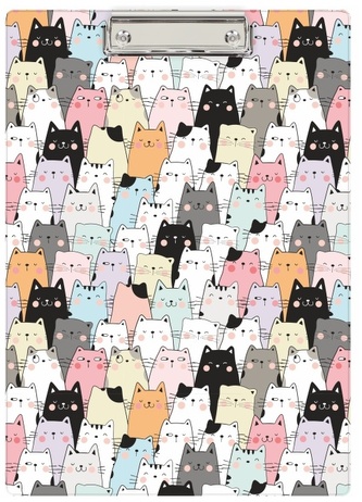 Deska z klipsem A4 z nadrukiem Koty, Biurfol