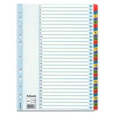 Przekładki A4 1-31 kolor Mylar, Esselte