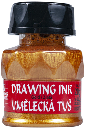 Tusz kreślarski Art Metalik 20g złoty 2810, Koh-I-Noor