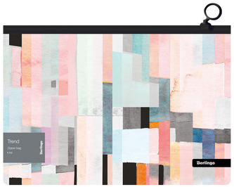 Koperta z suwakiem Trend A4, motyw geometr., 180 mikr.,, Berlingo