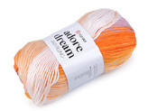 Pletací příze Adore Dream 100 g - 1 ks - 3 (1053) oranžová
