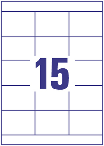 Etykiety 70 x 50.8 mm 15 x 100 ark Europe100 by Economy, Avery