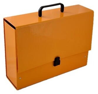 Teczka rączką B4 Jumbo Kolor pomarańczowa pastelowa 35 x 25,5 x 10 cm, Penmate