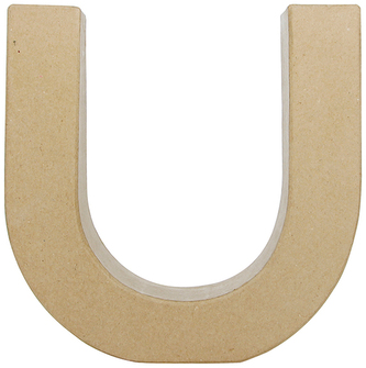 Litera fantazyjna "U" z masy papierowej AC414, Decopatch