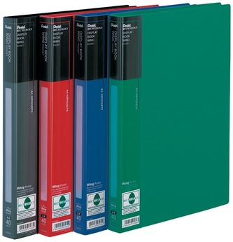 Album ofertowy 40 koszulek A4 czerw. Wing, Pentel