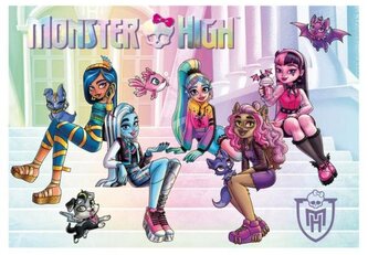 Podkład szkolny na biurko obustronny 55x38 cm Monster High, St.Majewski