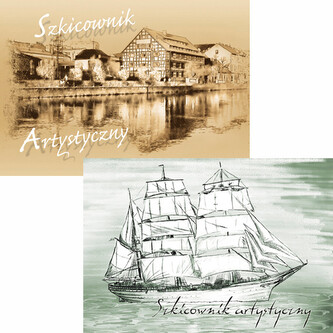 Szkicownik artystyczny B6 100k. 120g/m2, Kreska