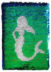 Notes 80k A5 zielony cekiny, syrena, Incood