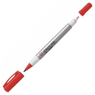 Marker dwustronny Identi-Pen F/EF czerw. XYKT19, Sakura