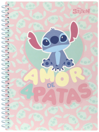 Kołonotes B5 100 k. kratka Disney Fashion Stitch wzór 2, Patio