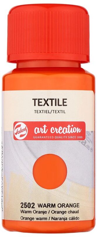 Farba do tkanin Textile Colour 50ml Warm Orange 2502, Talens
