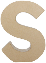 Litera fantazyjna "S" z masy papierowej AC412, Decopatch