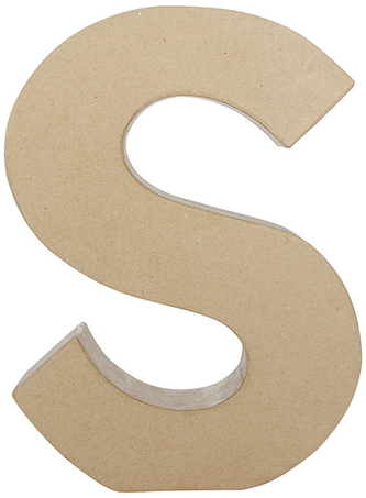 Litera fantazyjna "S" z masy papierowej AC412, Decopatch