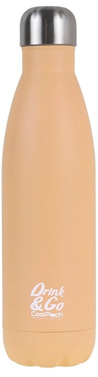 Bidon metalowy 500ml Pastel pomarańczowy CoolPack, Patio