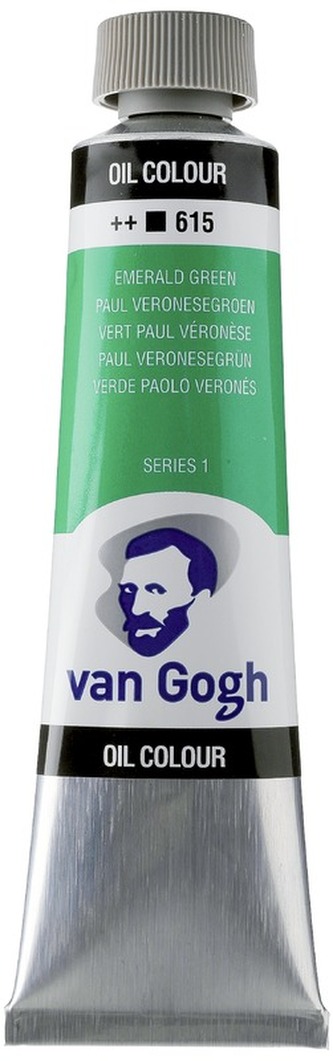 Farba olejna Van Gogh, 40ml Emerald Green 615, Talens