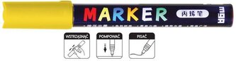 Marker akrylowy 1-2 mm, żółty, M&G;