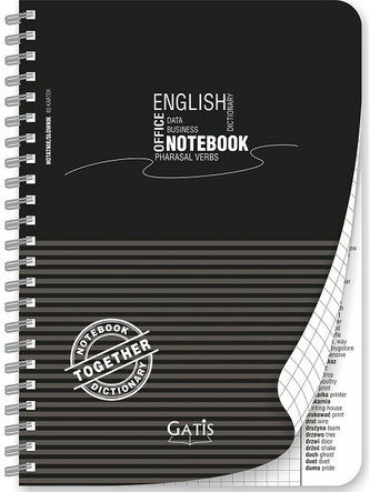 Kołonotes A5 80k Black&Grey spirala plastikowa, Gatis