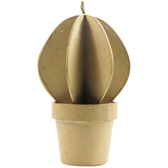 Figura Kaktus w doniczce okrągły 12 x 20 x 12cm HD039, Decopatch