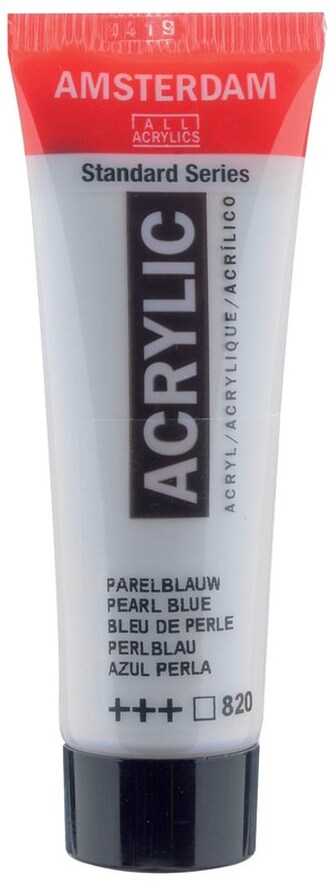 Farba akrylowa nr 820 perłowy niebieski 20ml, Amsterdam