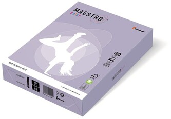 Papier ksero kolorowy A4 80g. 500 ark. lawenda LA12, Maestro color