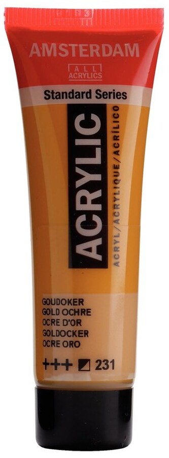Farba akrylowa nr 231 gold ochre 20ml, Amsterdam