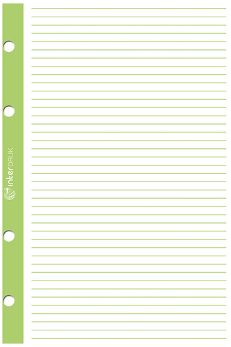 Wkład do segregatora A4 50 k. linia biały, Interdruk