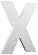 Litera 3D duża 20cm „X” AC723 C, Decopatch