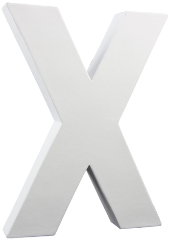 Litera 3D duża 20cm „X” AC723 C, Decopatch