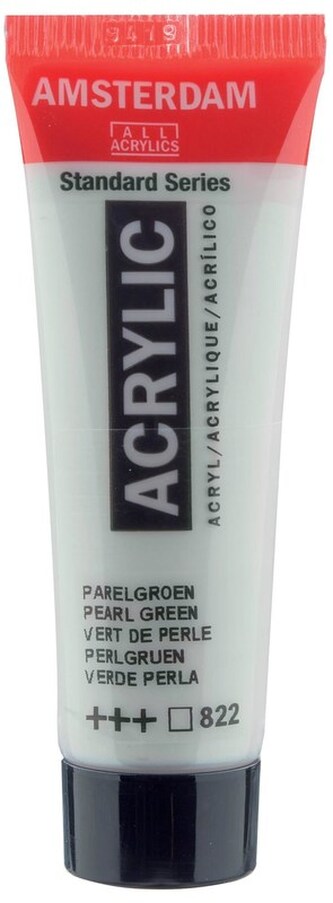 Farba akrylowa nr 822 perłowa zieleń 20ml, Amsterdam