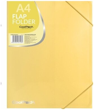 Teczka z gumką A4 Pastel żółta CoolPack, Patio