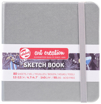 Szkicownik 12x12 srebrny Art Creation, Talens