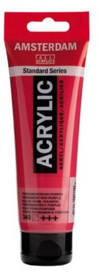 Farba akrylowa nr 348 perm.red purple 120ml, Amsterdam