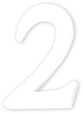 Cyfra mała „2” - 7,7 x 1,5 x 12cm. AC342, Decopatch