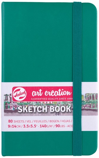 Szkicownik zielony 9x14cm Art Creation, Talens