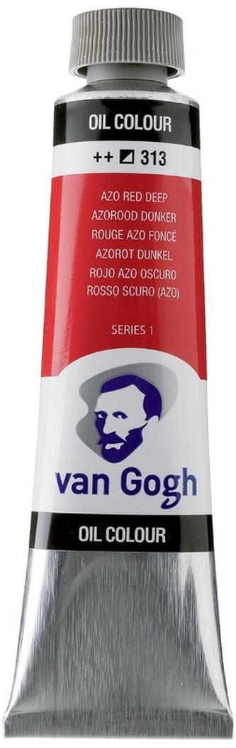 Farba olejna Van Gogh, 40ml Azo Red Deep 313, Talens