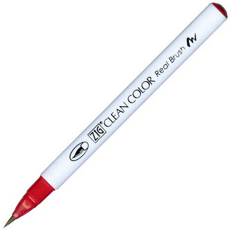 Marker Clean Color Real Brush - wine red  024, Kuretake
