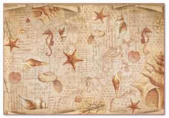 Papier ryżowy 48x33 Muszelki w sepii, Stamperia