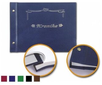 Kronika A3 pionowa na nity granatowa, Barbara