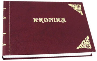 Kronika A4 pozioma szyta bordowa 200k., Barbara