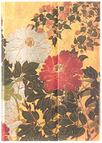 Notes Rinpa Florals Natsu Midi gładki, Paperblanks