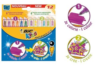 Flamastry 12-kol. Mini Colour & Create, BiC