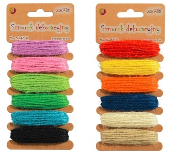 Sznurek dekoracyjny 5 kolorów blister 5 m. RT-9094, Aliga