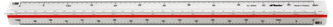 Linijka skalówka trójkątna 30 cm nr 3, Leniar