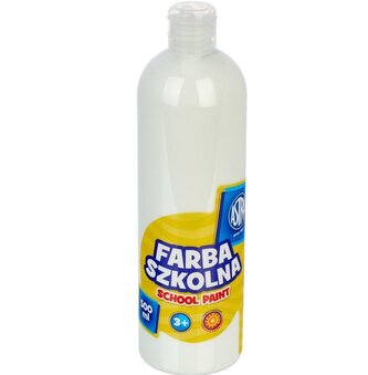 Farba szkolna 500ml biała, 83410904, Astra