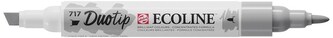 Marker dwustr. okr./ścięty Ecoline Duo Cold Grey 717, Talens