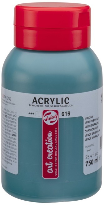 Farba akrylowa 750ml Viridian 616 Art Creation, Talens