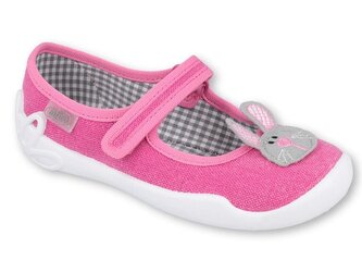 114X430 - dívčí balerínky Befado růžové, zajíc 114X430_28