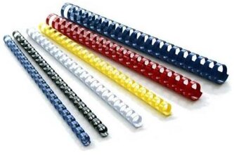 Grzbiety grzebieniowe 12.5 mm czerwony (do 105k) op. 100 szt., Argo